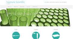 Desktop Screenshot of neptunescientific.com