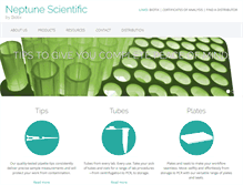 Tablet Screenshot of neptunescientific.com